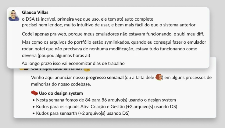 Design System da Geekie — feedbacks e métricas de uso