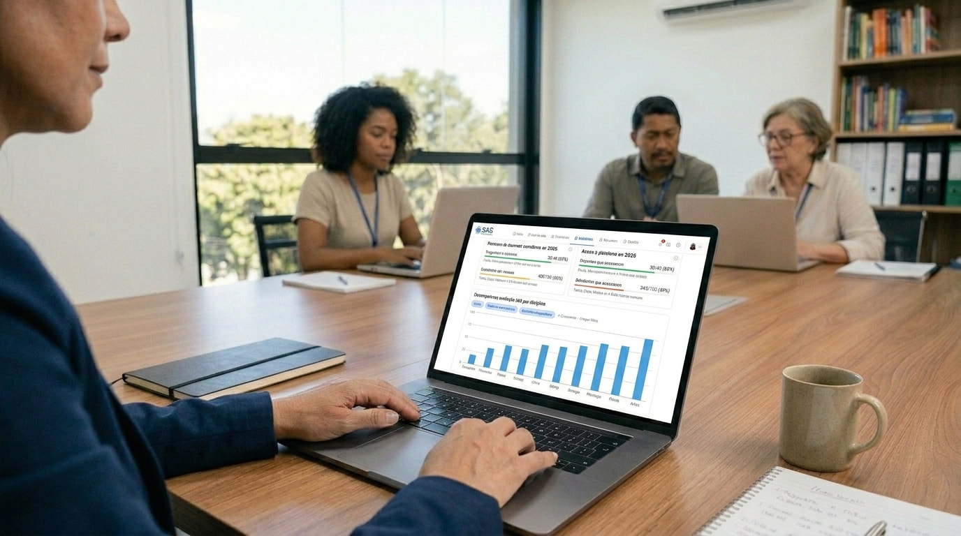 Preview do case Relatório 360 — painel pedagógico Arco Educação