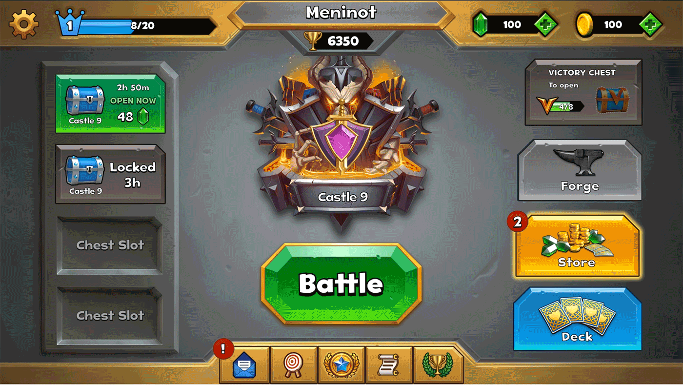 Castle Crush — onboarding de feature de retenção